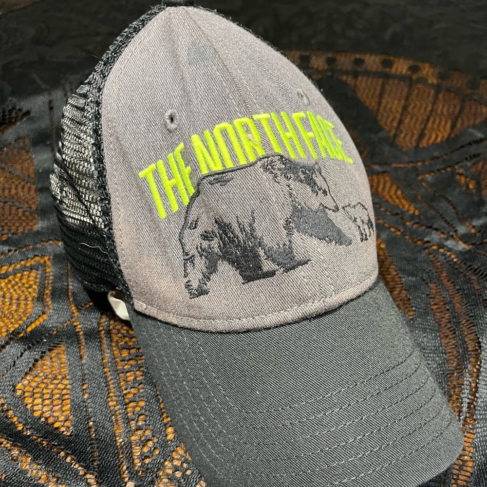 The North Face Bear Embroidered SnapBack Truckers Hat